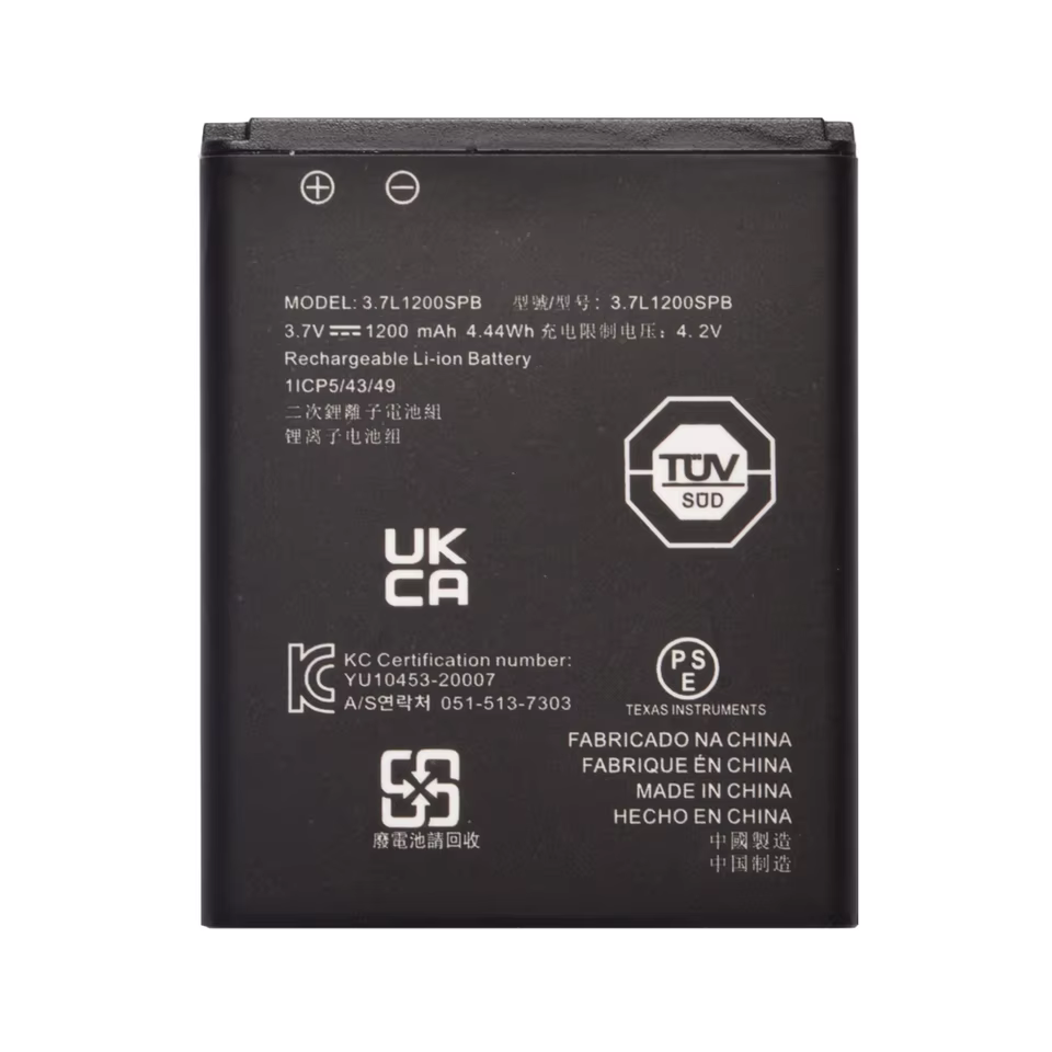 TI Li-ion 3,7V 1200 mAh compatibele batterij